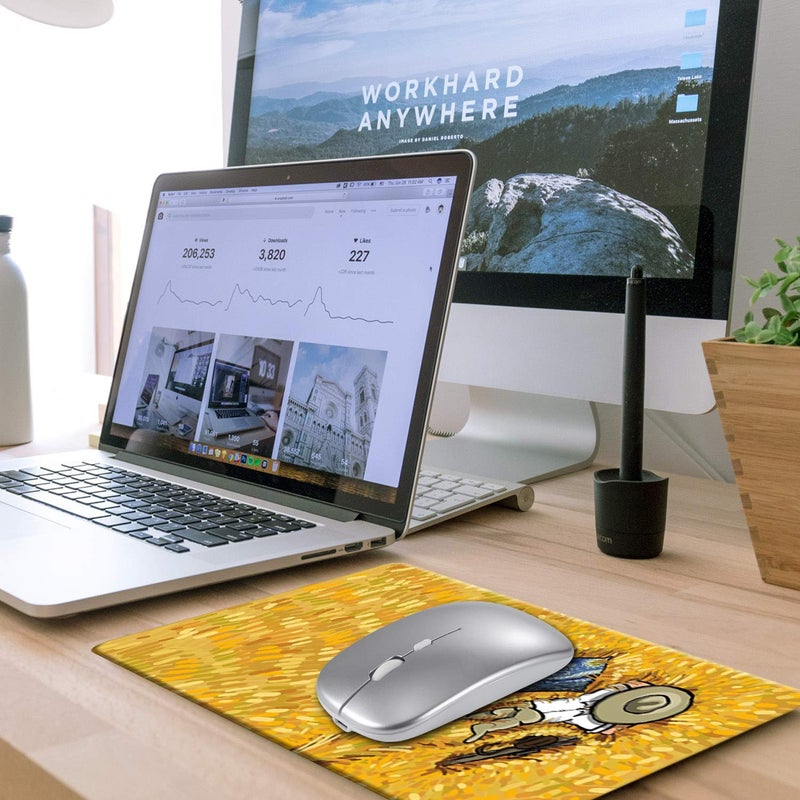 A-SUB Sublimation Mouse Pad Blank Rectangular Blanks 12 pcs for Sublimation Transfer Heat Press Printing Crafts 24x20x0.2cm White - Image 4